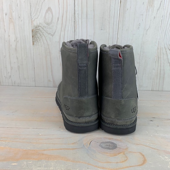 UGG HARKLEY 1017238 WATERPROOF LACE UP  LEATHER BOOTS MENS NIB - Picture 4 of 7